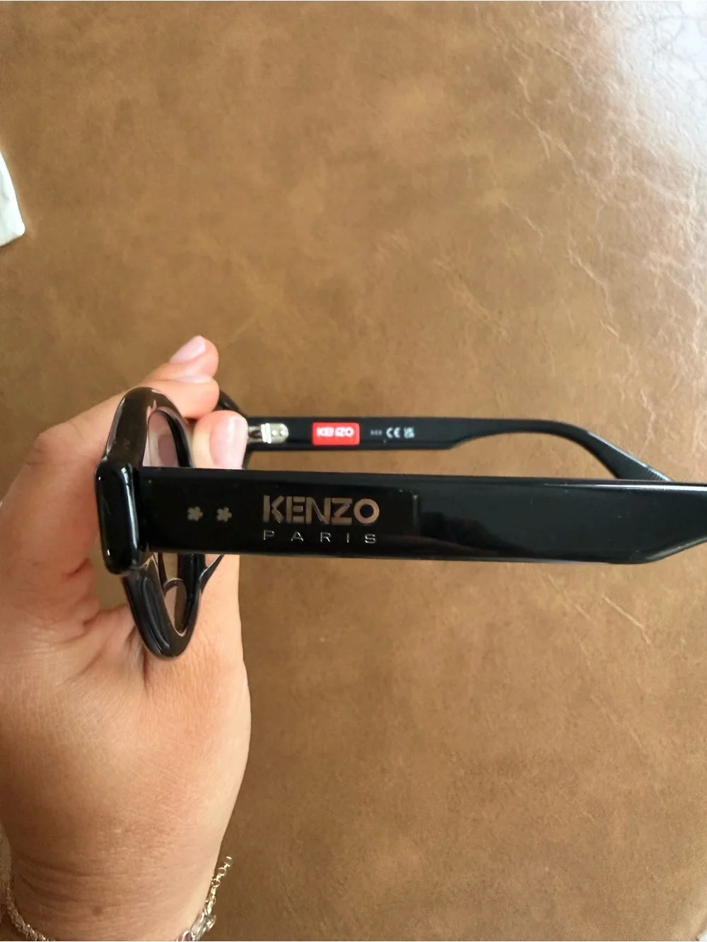 Kenzo Boke Flower Black Round Sunglasses. Authentic!